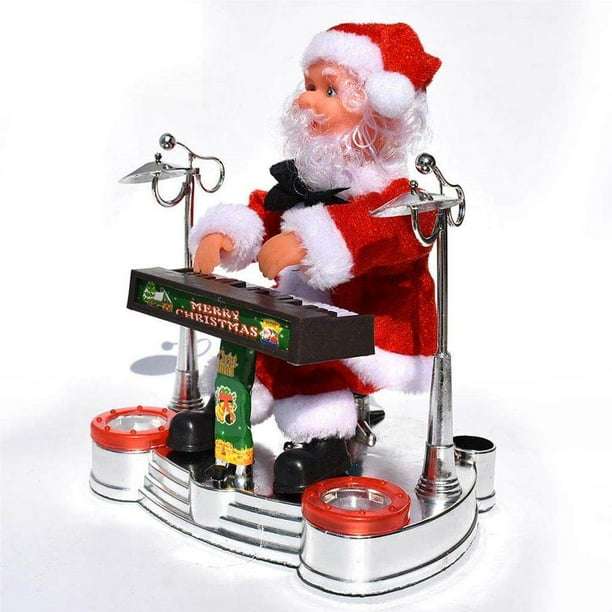 serony Kids Santa Claus Playing Realistic Piano Music Dolls Lovely