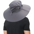 thumbnail image 3 of Cooltto - Sombreros para Hombre y Mujer con protección UV UPF 50+, ala Ancha, Impermeables, Transpirables para Ciclismo, Pesca, Senderismo, Golf, esc brillar Electrónica, 3 of 5