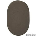 thumbnail image 1 of Colonial Mills  Polypropylene Low-Profile Indoor/Outdoor Reversible Braided Doormat (1'10' x 2'10') - 1'10" x 2'10" Oval, 1 of 5