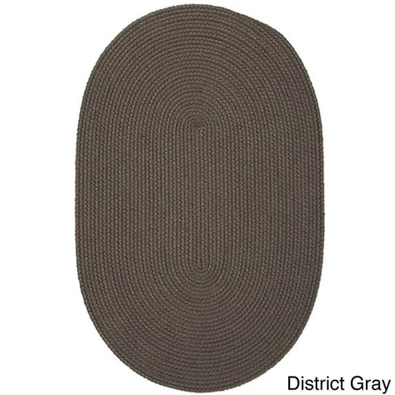 Colonial Mills Polypropylene Low-Profile Indoor/Outdoor Reversible Braided Doormat (1'10' x 2'10') - 1'10" x 2'10" Oval