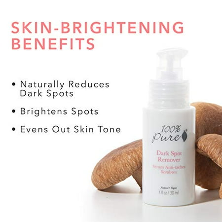 spots dark remover spot lightening serum brightens evens tone vegan skin age natural reduces pure oz