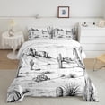 thumbnail image 2 of Castle Fairy Vintage Cactus Twin Comforter Sets,Western Botanical Plants Bedding Set, 2 of 8