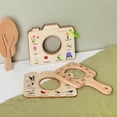 thumbnail image 4 of Juguete de aprendizaje de madera para niños, práctico y educativo temprano con lupa. Cuadrado, 4 of 9