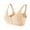 Beige, variant on Women's Plaid Printed Push up Bras Front Closure Plus Size Sweet Bra Wireless Soft Antisagging Bralettes Pink B