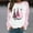 #129-Pink, variant on Ounisa Christmas Santa Claus Shirts for Women Long Sleeve Christmas Ugly Sweater Unisex Men Crewneck Sweatshirt Tunic Tops