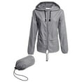thumbnail image 2 of Tejiojio Clearance Rollbacks Women Long Sleeve Solid Thin Skinsuits Hooded Zipper Casual Sport Coat, 2 of 5