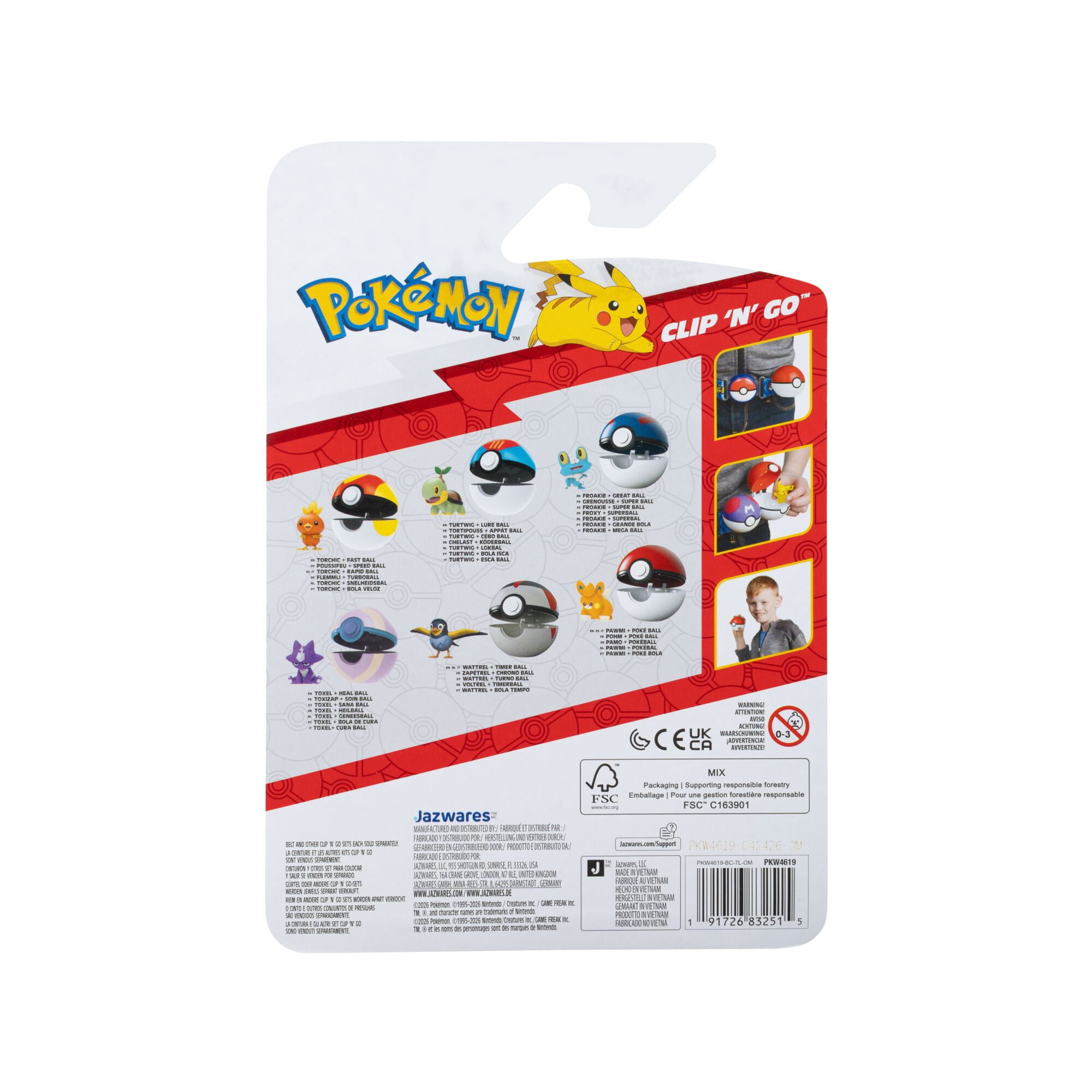 PKW - Clip 'N' Go (Turtwig with Great Ball) W25