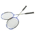 thumbnail image 1 of Badminton Racket, Low Wind Resistance 1 Pair Carbon Badminton Rackets Easy Swing With Storage Bag For Sports, 1 of 8