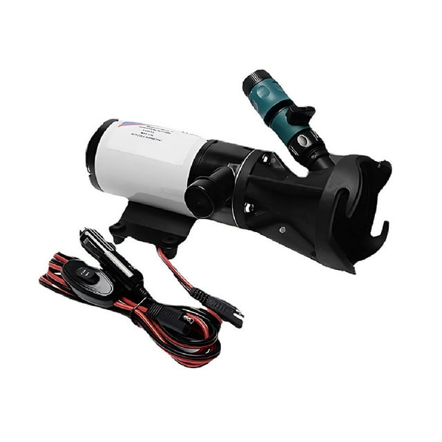 Pompe Macératrice RV, Pompe d'Amorçage Automatique pour Macératrice RV, Entrée d'Eau 3 Pouces Double Lame à Quatre Feuilles 45L Pompe Électrique DC pour Eaux Usées Kit de Pompe Macératrice RV