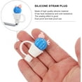 thumbnail image 4 of 6 Pcs Straw Tips Cover Straw Cap Straw Tips Lids for Reusable Straws Tea Party Birthday Party Supplies, 4 of 5