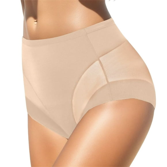 LYCAQL Cotton Underwear Thongs for Womens High Waisted Seamless for Women Underwear Sexy Breathable Panties(Beige,XXL)