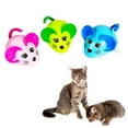 thumbnail image 3 of Flmtop Pet Cats Kitten Cute Mouse Shape Clockwork Funny Jumping Playing Scratch Toy Green, 3 of 9