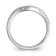 thumbnail image 2 of 14K White Gold Ring Band Wedding Diamond Round , Size 6, 2 of 6