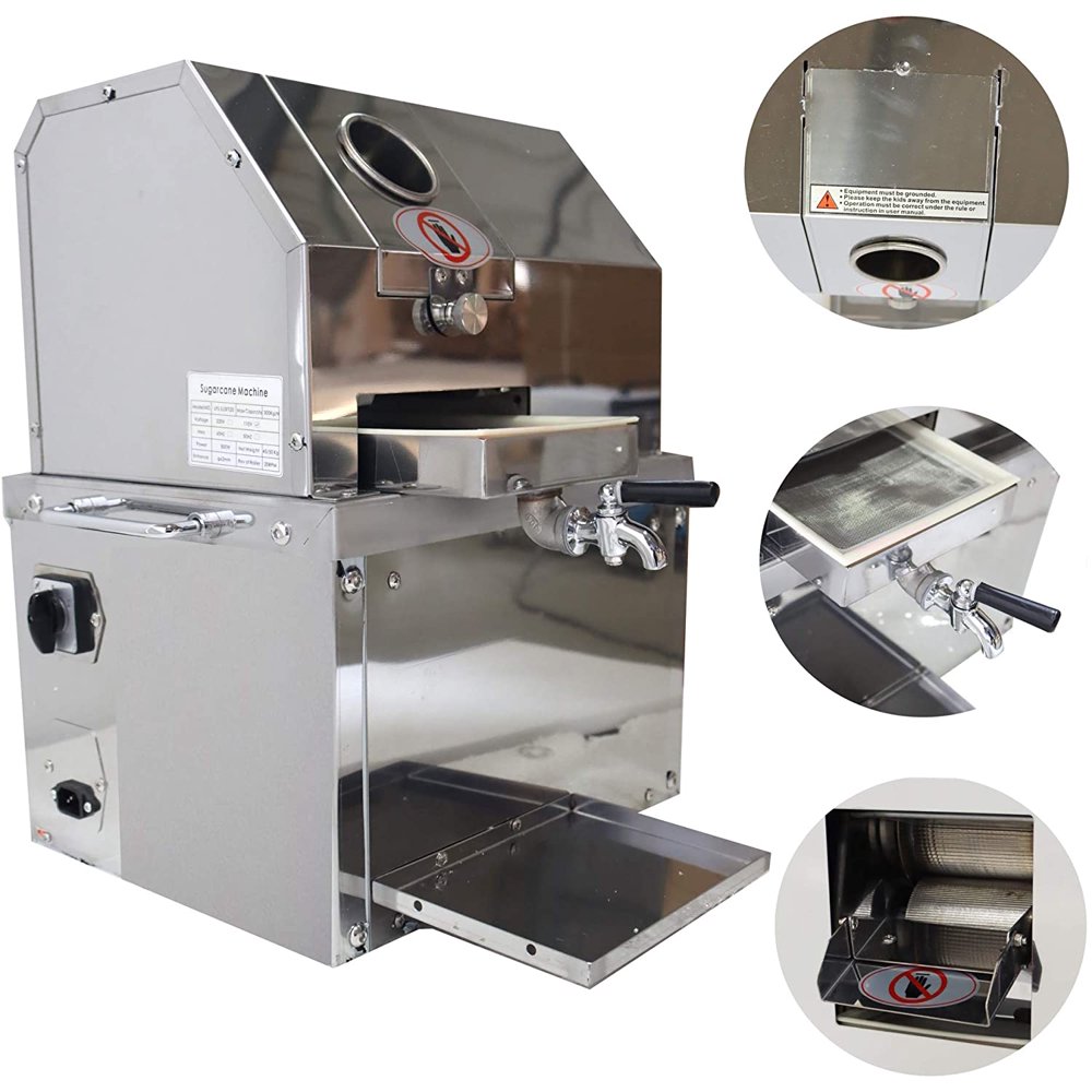 INTSUPERMAI Electric Sugarcane Juice Extractor Sugar Cane Press Juicer