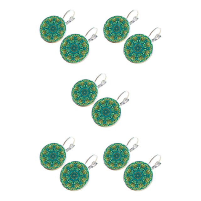 Minnieouse Pendientes de anillo perforados con círculo , materiales resistentes y duraderos para pendientes de nación india a largo plazo, plata Type2 NO2