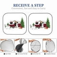 thumbnail image 6 of Naloa Vintage Buffalo Plaid Christmas Camper 2 Piece Foldable Car Sun Shades, Car Windshield Sunshade, Front Window Sunshade for Car, Truck, SUV - Large, 6 of 7