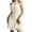 Beige, variant on Dresses for Women Ladies Summer Short Sleeve Casual Solid Color Elastic Halter Dress Spring Dresses for Female 2023 Regular Mini Dresses, Style 25934, Beige S