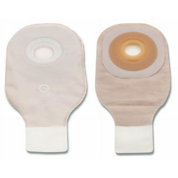 Premier Flextend Colostomy Pouch, One-Piece System, 12 Inch Length, 2 Inch Stoma, Drainable, 5 Count