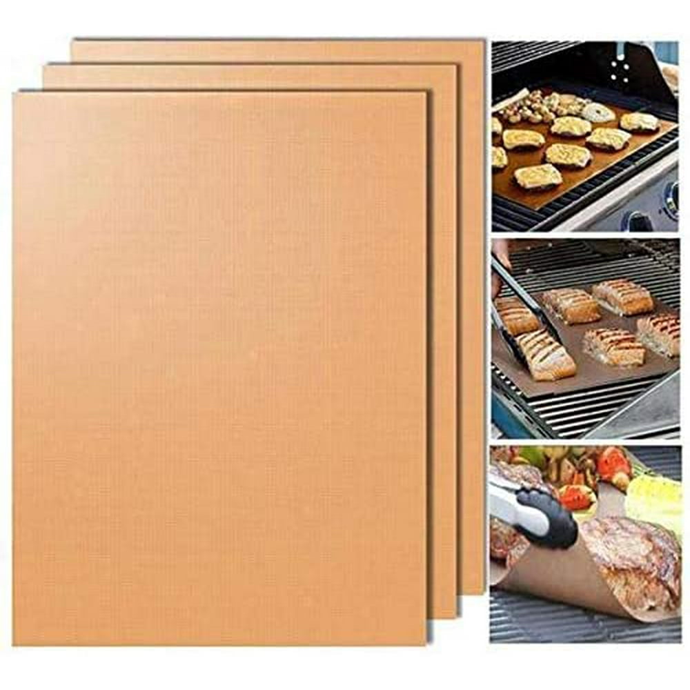 Yoshi Copper Grill and Bake Mats & Bonus Flipper Spatula! As Seen on TV