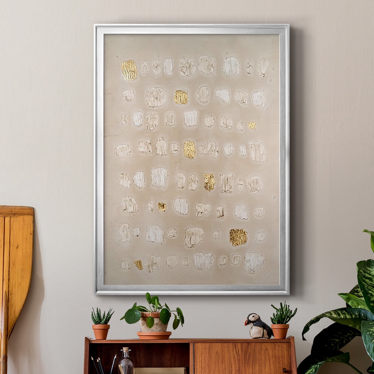 Embellished Cobblestone II Premium Framed Print, in Gold, Black, or Silver - Ready to Hang