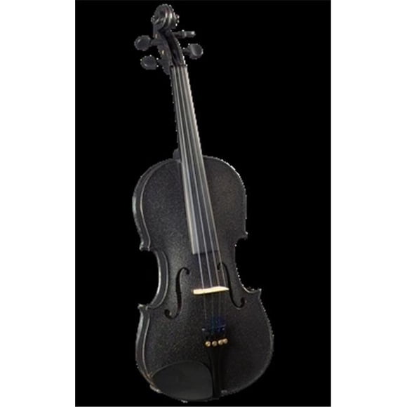 Saga SV-130BK Cremona Premier Novice Violin Outfit - Sparkle Black, 4-4