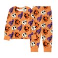 thumbnail image 4 of LIIPEE Girls Halloween Graphic Pajamas Long Sleeve Tees And Pants Pajama Sets Kids Fall Sleepwear 3-14 Years, 4 of 4