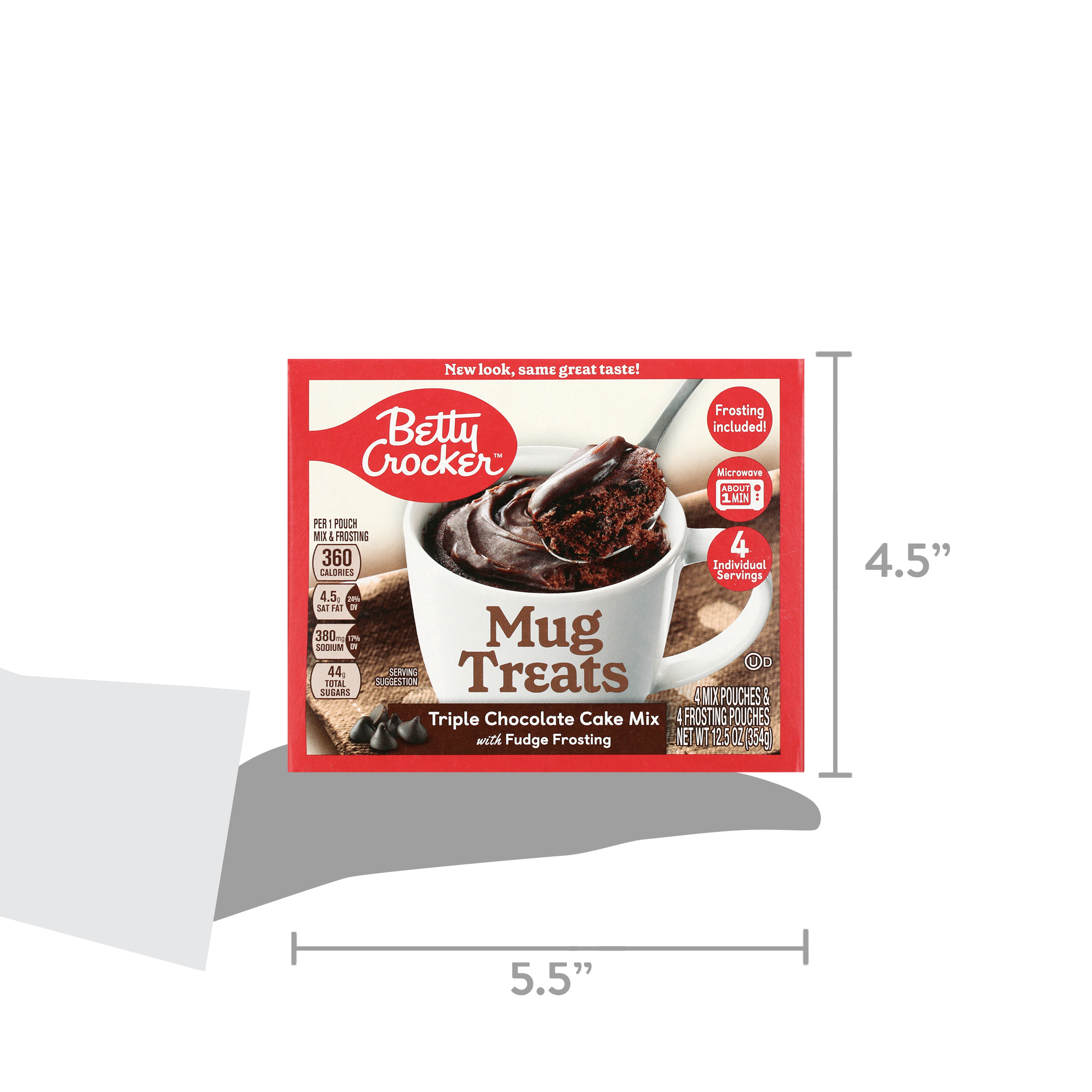 Betty Crocker Mug Treats Triple Chocolate Cake, 12.5 oz