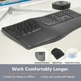 thumbnail image 4 of X9 Wireless Ergonomic Split Keyboard with Wrist Rest, Full Size, PC, 4 of 8