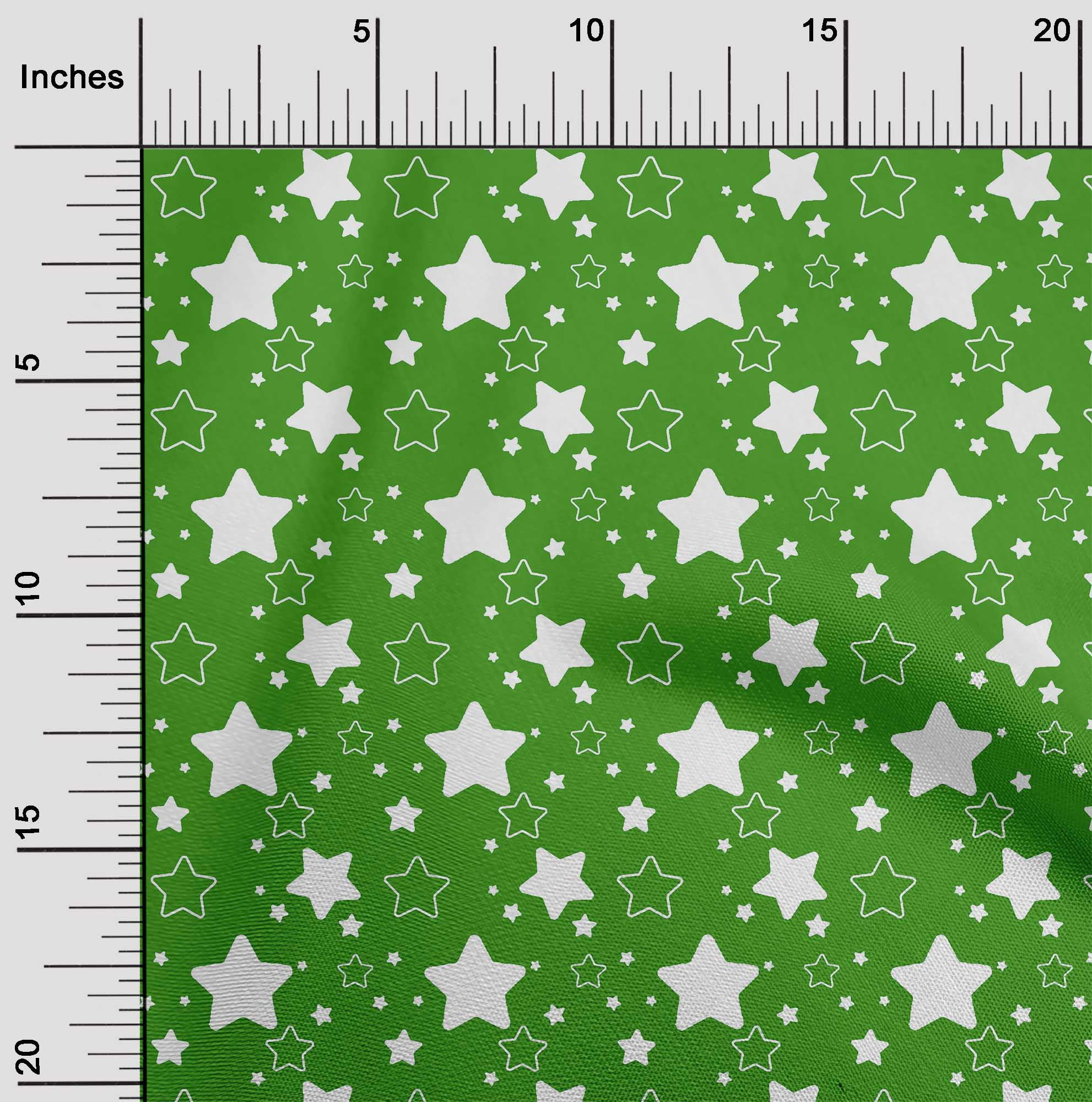 oneOone Cotton Cambric Green Fabric Merry Christmas Sewing Fabric By The Yard Printed Diy Clothing Sewing Supplies 56 Inch Wide - AO