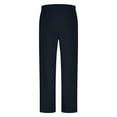 thumbnail image 5 of Men's Pants Solid Casual With Pockets Outdoor Elastic Waist Long Pants Trousers Pantalones Para Hombre Dark Blue XL, 5 of 6