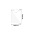 thumbnail image 2 of Uxcell 20Pcs Self Adhesive Index Card Pockets Plastic Label Holder Sticky Pocket Sleeves Clear Clear 2.8" x 4", 2 of 6