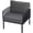 Gray & Black, variant on EBQOSK Outdoor Patio Club Chair, Modern Patio Furniture, Waterproof Thick Cushion Deep Seating for Porch, Balcony Gray & Black