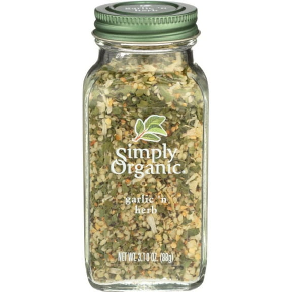 Simply Organic Garlic & Herb 3.1 oz Pack of 2