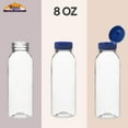 thumbnail image 6 of Rani Clear Plastic Bottles | 8oz PET Bottle with Flip-top Caps | BPA - FREE | Home & Commercial Use, Containers for Sauces, Condiments, Shampoo, Lotion, Sanitizer | Made in USA - Pack of 12, 6 of 7