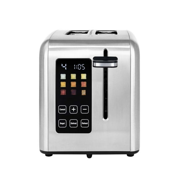 Kalorik 2-Slice Rapid Toaster with LCD Display, Stainless Steel