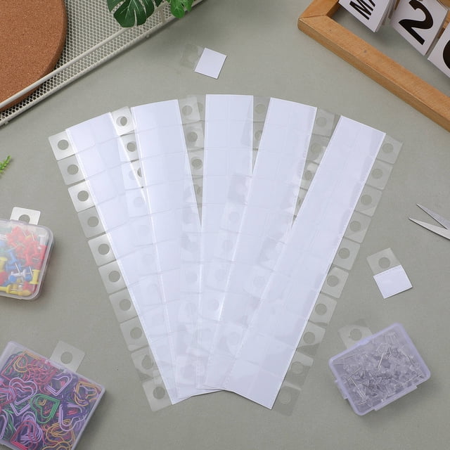 unbranded 500Ud Autoadhesivos Transparentes Con De Agujero Para Uso En Tiendas