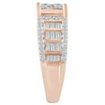 thumbnail image 2 of AFFY Princess & Round Cut White Natural Diamond Engagement Ring In 10k Solid Rose Gold (2.00 cttw) Ring Size-11, 2 of 2