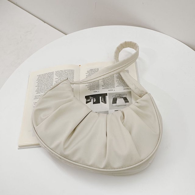 Bolsa de axila de hombro de nube elegantes plisados de viaje para mujer Embrague JShteea Para Estrenar