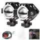 thumbnail image 1 of Faro de motocicleta, luz LED modificada para automóvil eléctrico, foco láser U7 con anillo de lámpara de ojo de ángel, luz intermitente alta y baja, 1 of 4
