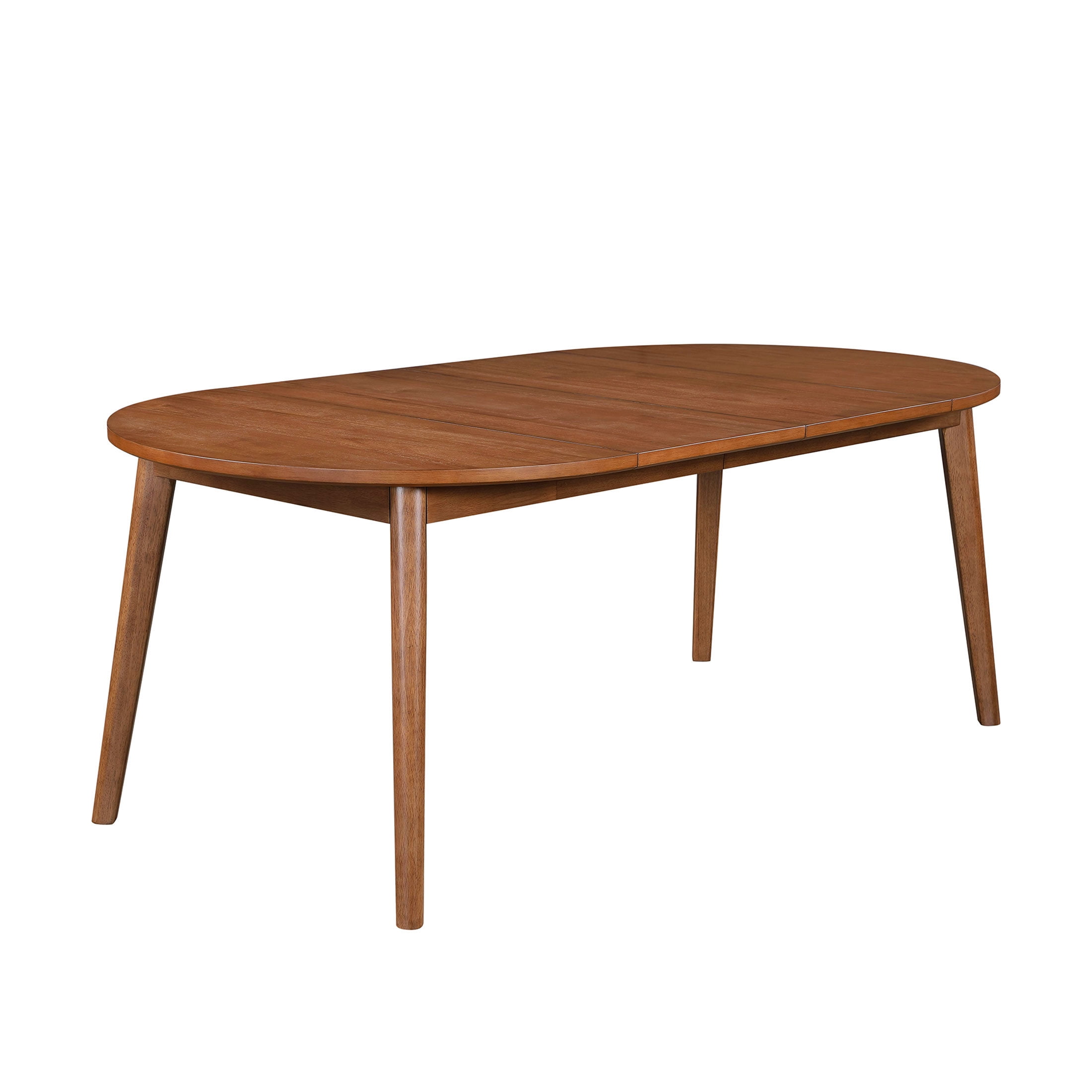 Better Homes & Gardens Greyson Mid-Century Extendable Dining Table, Solid Wood and Veneer, Acorn Finish