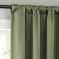 thumbnail image 3 of Sun Zero Avery 100% Blackout Rod Pocket Single Curtain Panel, Sage Green, 40"W x 84"L, 3 of 9