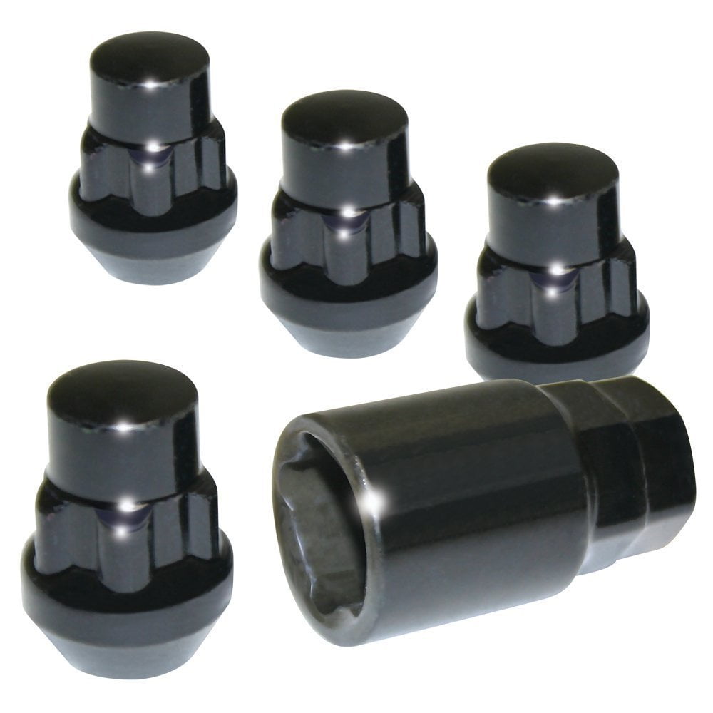 Wheel Locks Set 12mm x 1.50 Thread size Black