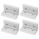 thumbnail image 1 of Uxcell 4-Pack Heavy L-Shape Corner Brace, 1.57 x 1.57 in Aleación de Aluminio Soportes en Ángulo Recto Conector [Tono Plateado], 1 of 7