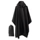 thumbnail image 3 of Poncho de lluvia con capucha Yuyangstore Poncho Adultos Negro, 3 of 8