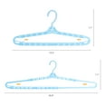 thumbnail image 2 of Unique Bargains Extra Large Plastic Adjustable Shoulder Clothes Hangers 10 Pcs Blue, 2 of 6