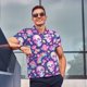 thumbnail image 4 of Fotbe Skull rainbow mushroom colorful Camiseta Polo de Golf para Hombre con Estampado – Camisa Deportiva Transpirable con Cuello Abotonado-Large, 4 of 6