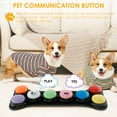 thumbnail image 3 of HLONK 8Pcs Dog Buttons for Communication Battery Powered Voice Recording Buttons Plastic Dog Talking Buttons 8 Colors Dog Communication Buttons for Training Your Dog to Talk, 3 of 10