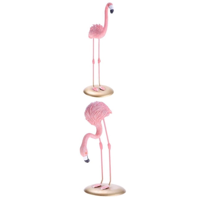 2X Pink Flamingo Césped Ornamento Libre Yard Decoración Tabletop Ornamento De Navidad