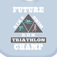 thumbnail image 4 of Inktastic Future Triathlon Champ Run Swim Boys or Girls Baby Bib, 4 of 4