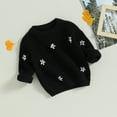 thumbnail image 3 of Fortune Baby Girl Floral Sweater Long Sleeve Knit Pullover Infant Fall Winter Warm Tops, 3 of 7